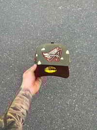 Image 2 of MULTI TONE FALL NEUTRALS ANAHEIM ANGELS CUSTOM FITTED CAP