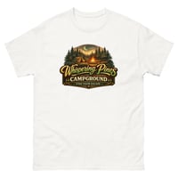 Image 2 of Whispering Pines Campground T-Shirt Forest Camping Escape Tee