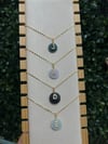 jaded initial necklace