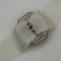 Image 3 of Amethyst Trio Teardrop Ring