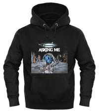 Black “Asking Me” Hoodie