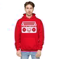 F'M Hoodie Radio White text