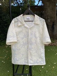 Image 1 of Shear White Rose button up (A)