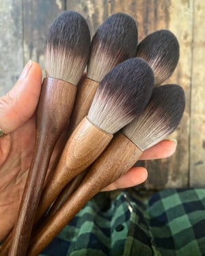 Image of Walnut Wood Face Mask Brush 