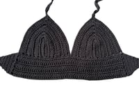 Image 2 of Black Basic Crochet Top