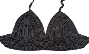 Image of Black Basic Crochet Top