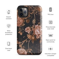 Image 6 of Dark Rose Gold Butterfly Design Goth Inspired Tough Case for iPhone®