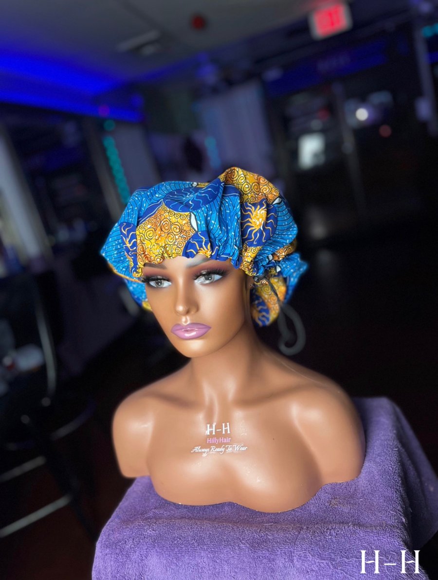Image of HillyHair African Print Bonnet