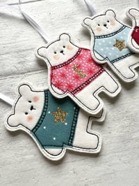 Image 4 of Christmas Jumper Polar Bear Decoration 