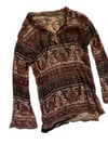 early 70s indian gauze tunic or mini dress 