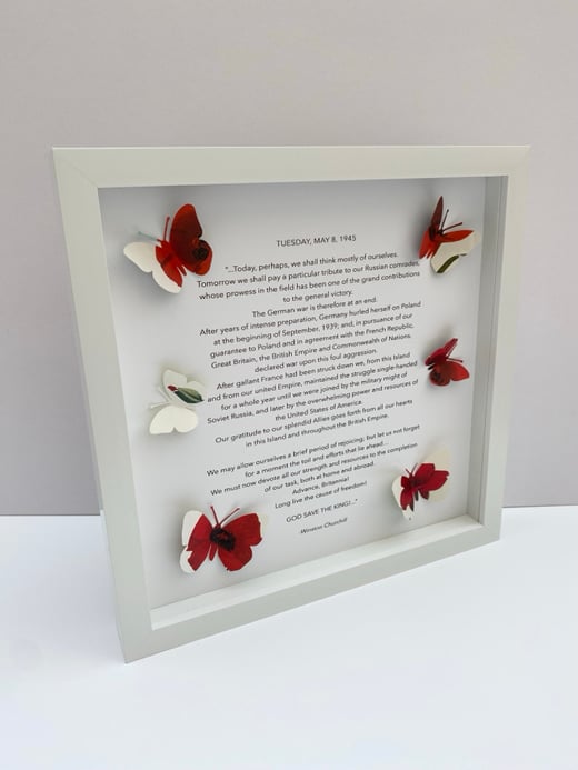April 30th - VE Day speech - Butterfly quote art