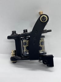 Image 3 of Black/gold Honeycomb  Bulldog shader