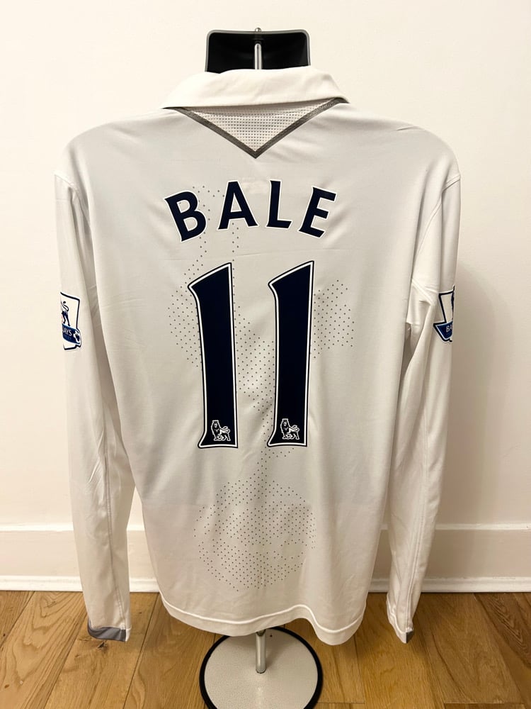 Image of Tottenham Hotspur “BALE 11” 2012/13 Long Sleeve Home Shirt + patches (L)