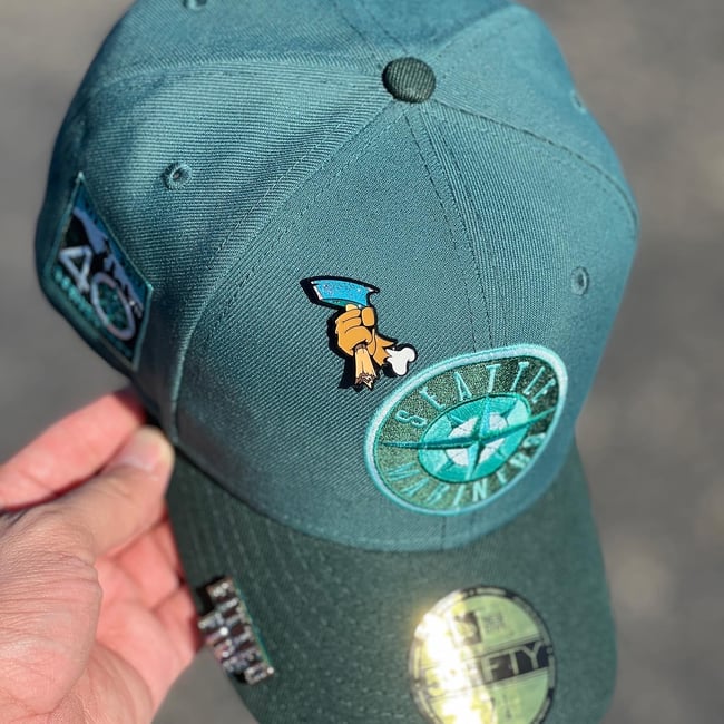 Bad To The Bone Pin - Real Teal