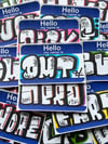 Custom Graffiti Name Tag 