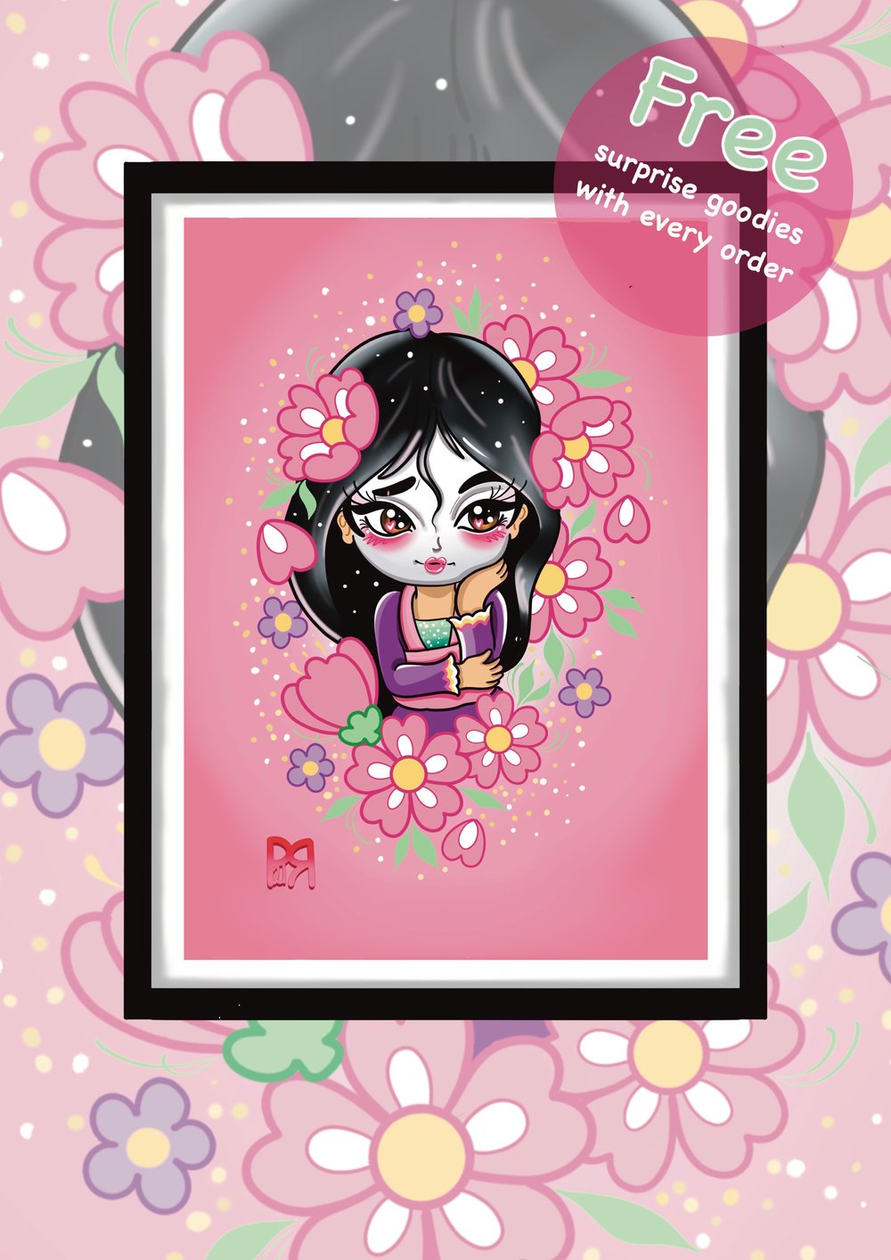 A5 chibi mulan print pack