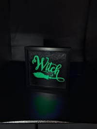 Image 1 of Witch mini carvicture 