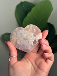 Image 2 of HQ FLOWER AGATE HEART -MADAGASCAR- A