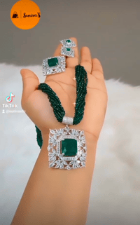 Image 2 of Mamta_Short Hydropotey Necklace Set  