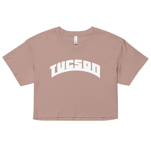 Image of Tucson Lowrider White Font Women’s crop top