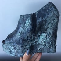 Image 3 of Metal wedge sandals