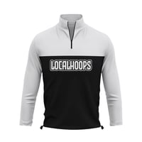 LocalHoops 1/4 Zip Fleece Pullover - Black/White
