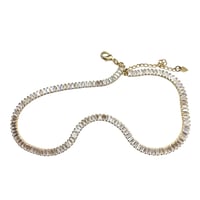 Image 1 of The "Aphrodite" Baguette CZ Necklace 
