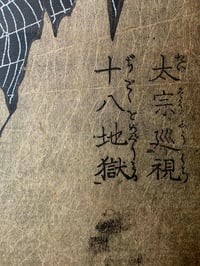 Image 10 of 1800s - Japanese collection  “HELL SCAPE“ with preserved webs. 1