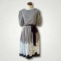 Image 1 of Polka Dot & Stripe Day Dress Small