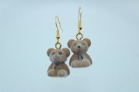 Image 3 of Fuzzy Bear Earrings 