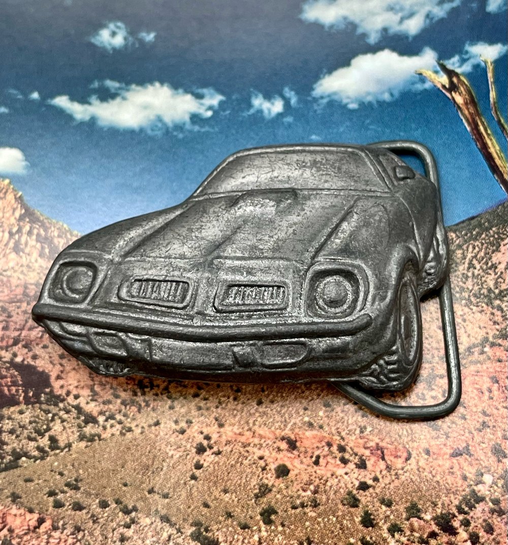 Vintage Pontiac Belt Buckle