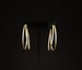 Image of Gold Glossy Large Hoop Pierced Earrings 