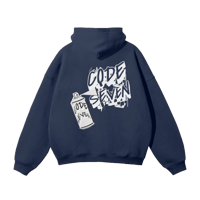 Image 2 of Street Canvas Hoodie - Navy Blue