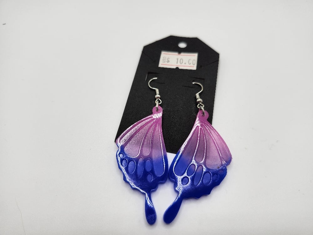 Image of Pride Moth Wing Earrings 