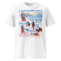 Image 4 of Unisex organic ribbed neck t-shirt