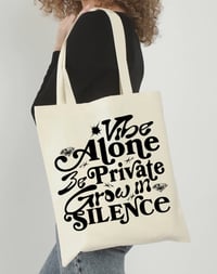 Image 1 of Vibe alone tote bag