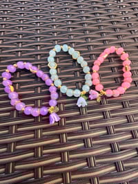 Image 5 of 1pc tulip charm bracelet 