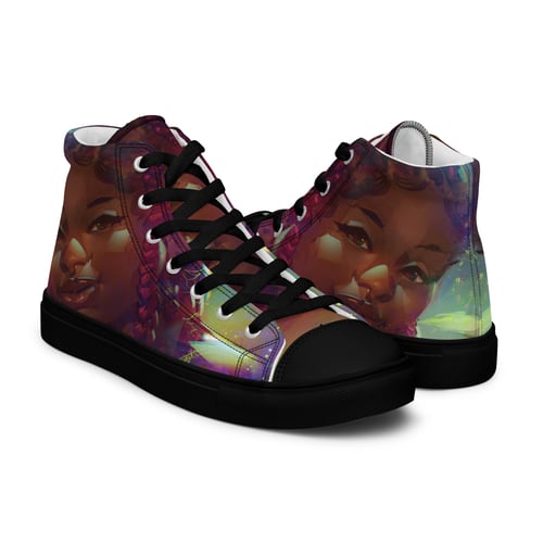 Image of Plant Magic Women’s high top canvas shoes