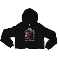 Image 1 of Beautiful Death  Crop Hoodie