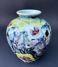 Image 5 of “Pansies” vase