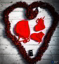 Image 1 of Baby bonnet and matching feet