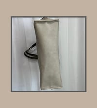 Image 4 of STEVE MADDEN taupe and army green vegan leather square handbag