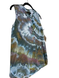 Image 6 of ♻️ UPCYCLED XS Silk Top in Earthy Agate Ice Dye