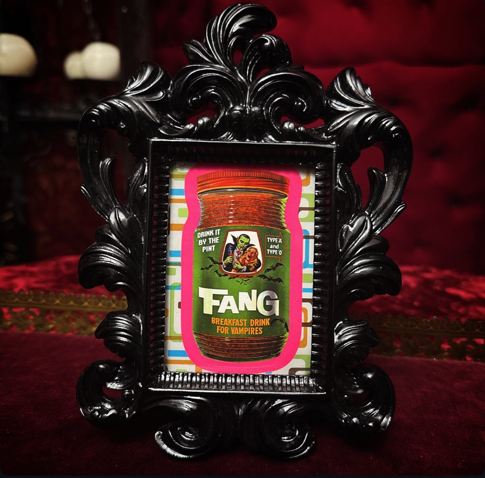 Image of Vintage ‘Fang’ Sticker in Black Frame