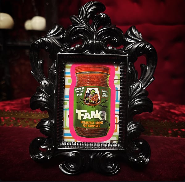Image of Vintage ‘Fang’ Sticker in Black Frame
