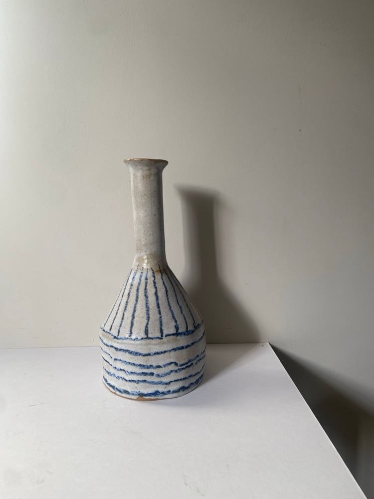 White Bottled (chalky blue lines)