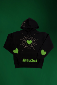 Image 1 of LGM “Love You 2 Death” Hoodie (Green) 