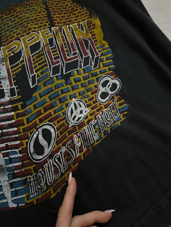70s Led Zeppelin 'Houses of the Holy' t shirt tee vintage