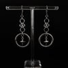 star burst chainmail earrings