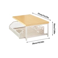 Image 7 of Kitchen Countertop Organizer Multi-Use Shelf for Microwave Spices Coffee Machine & Printer Kitchen a